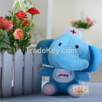 Animal Elephant Soft Fleece Stuffed Children Mini Blue Toys Gifts