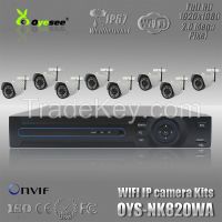 8ch 1080p NVR Kit 1080P Outdoor IP Camera System P2P Cloud Onvif 2.0 Easy Access Supports PC&Mobile View wireless camera system From China