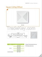 4-way aluminum air diffuser