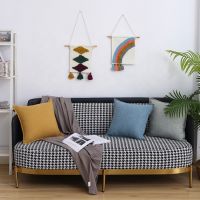 2020 New product cotton woven tufted colorful boho rainbow tapestry wall hanging luxury baby decorations for room  From South Africa