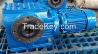 S helical worm geared motor