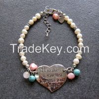 Glass Beaded Necklace And Bracelet Jewelry Sets For Kids