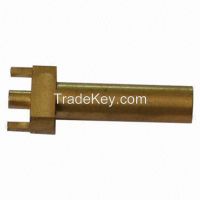 Precision brass CNC metal machining parts with degreasing finished, OEM design are available