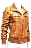 sheep lamb nappa ladies leather jacket