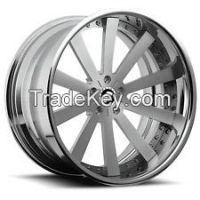 22&quot; INCH FORGIATO CONCAVO BMW MERCEDES LEXUS AUDI STAGGERED WHEEL RIM CHROME