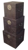 Faux Leather Hamper