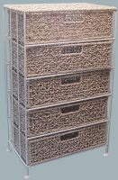 Noodle Seagrass 5 Drawers Unit