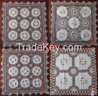 Four Flowers Joint  Embroidery Lace Tablecloth