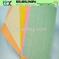 Nonwoven imitation leather for shoe lining