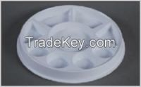 Disposable Plastic Round Comparment Plate