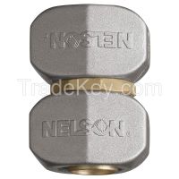 NELSON 15X966 Hose Mender, 5/8In, 3/4In Hose, Brass/Metal From Hong Kong