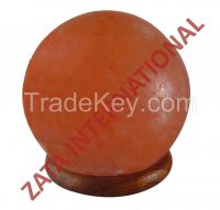 Himalayan Rock Globe Salt Lamps 5.25 x 5.5 x 5.5 Inches 6ft Cord Bulb w Base From Pakistan