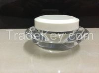 Plastic acrylic face cream jar