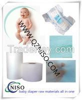 Hydrophilic Nonwoven fabric for diapers