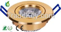 1w-30w led ceiling light led downlight with CE and RoHS or UL certifited 