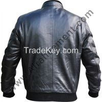 Black Mens Leather Fashion Jacket From Pakistan
