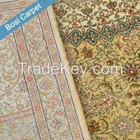 6x9ft yellow Pure Silk Handmade Modern Silk Rugs Terkey Rugs for Sale