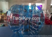 Half color loopy ball, sumo zorb, zorb football 1.5m 0.8mm PVC on sale