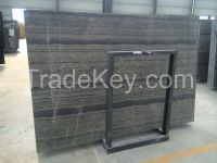 black wood stone marble with acid washing slab