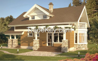 luxury wooden villa cabin house