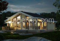 120&atilde;&iexcl; square meters cabin villa wooden house 