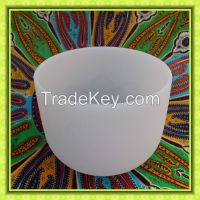 Frosted Quartz  Crystal Singing Bowls