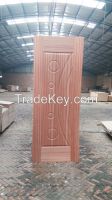 MDF&amp;HDF moulded veneer/melamine door skin