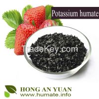 100% Water Soluble Potassium Humate Flake / Powder / Granule Humic Acid Organic Fertilizer In Agriculture