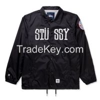 Custom made nylon fabric coach jackets