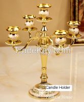 Aluminium Iron Brass Candle Holder