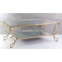 Iron & glass Cocktail Table