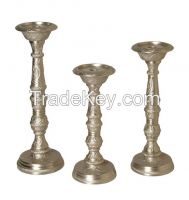 Aluminium, Brass, Iron, Steel, Candle and Pillar Holder