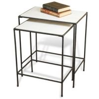 Iron Marble Nesting Tables
