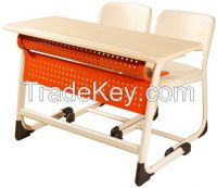 Inci Double School Desk With Panel