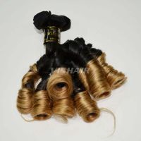 12 inch-22 inch Virgin Brazilian Remy Hair Fancy Curly #1B/27 100g/pc