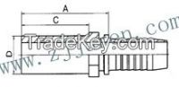 Carbon Steel Zinc plating metric stand pipe straight fitting(50011)