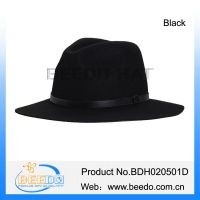 Handmade women wool felt hat wide brim mens fedora hats for women