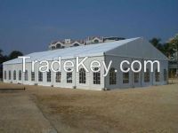 Strong and high quality white fabric party tents with heavy duty mater