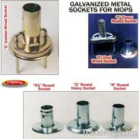 mop yarn, ferrules, galvanized metal sockets