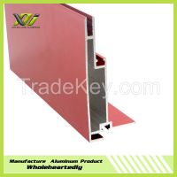 White powder coated aluminum profile for advertising frameless frame