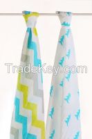 Lat Pre-washed Organic Cotton Muslin Swaddles