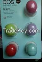 Brand New Eos Lip Balm 5-pc Set Strawberry Honey Suckle Honeydew Passion Fruit