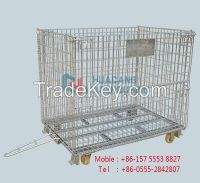 Stroage Cage with Caster Wheels &amp; Drawing/ Warehouse Container foldable