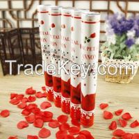 rose party popper/confetti popper party/consumer environment fireworks