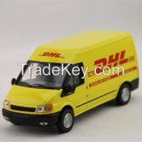 1:32 die cast simulation van model, ford diecast transit van model toy