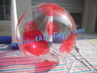 Kids red funny water walking ball for summer party