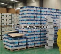 WHITE  Double a4 copy paper 70 gsm/75gsm /80gsm .