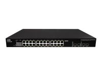 24 Port 10/100/1000M Gigabit web Managed PoE+ Switch