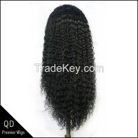 Malaysian Virgin hair Kinky Curl full lace wigs