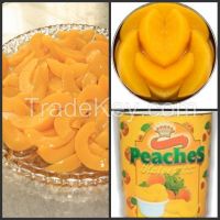 canned yellow peach in halves